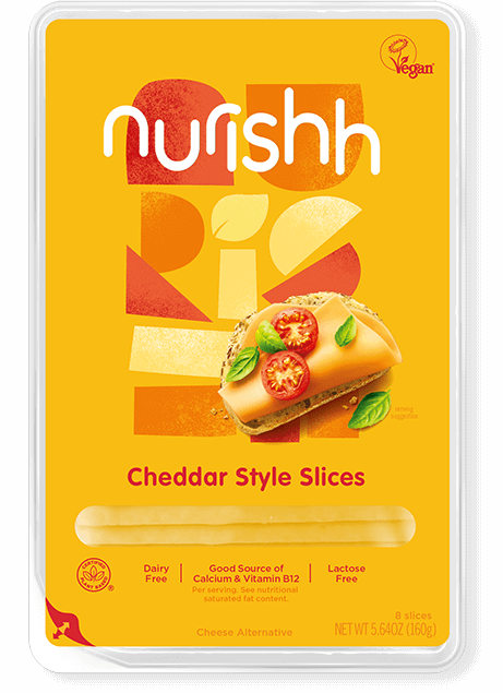 Nurishh Plant Based Cheddar Slices